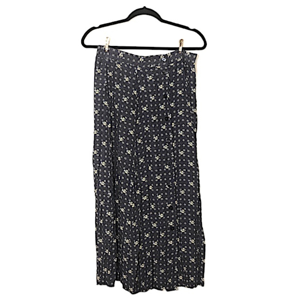 Floral mid-length skirt